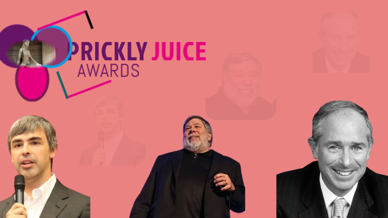 Steve Wozniak,Larry page and Stephen A. Schwarzman In Most Popular Global Moguls of 2026